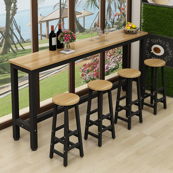 Bar Table 160cm*40cm  Black  Legs (no stools)