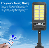 Solar Street Wall Light Outdoor IP65 Waterproof  Lighting with Motion Sensor Remote Control