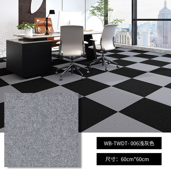 Carpet Squares Carpet tiles 60x60cm  Gray n Black